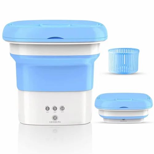 Washer with dryer mini portable and foldable washing machine