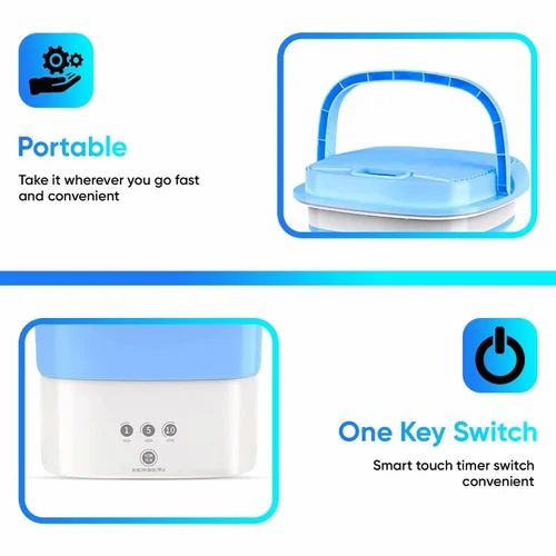 Washer with dryer mini portable and foldable washing machine