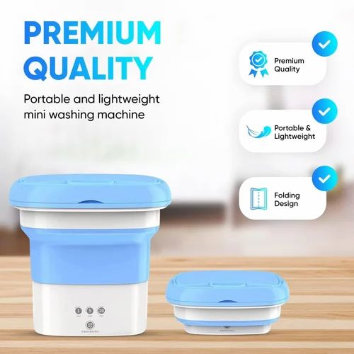 Washer with dryer mini portable and foldable washing machine