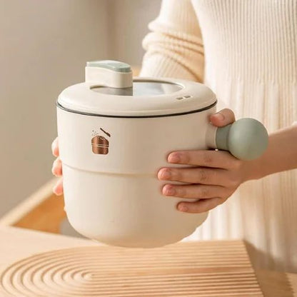 Electric Hot Pot Non-Stick Multipurpose Cooking Pot Portable Mini Electric Cooker