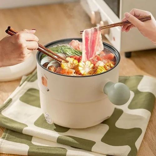 Electric Hot Pot Non-Stick Multipurpose Cooking Pot Portable Mini Electric Cooker