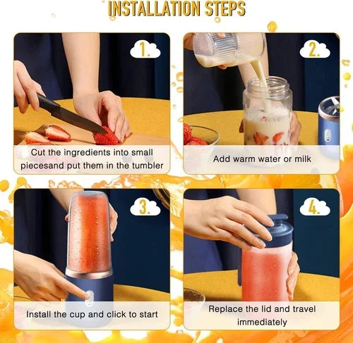 Portable mini juice blender